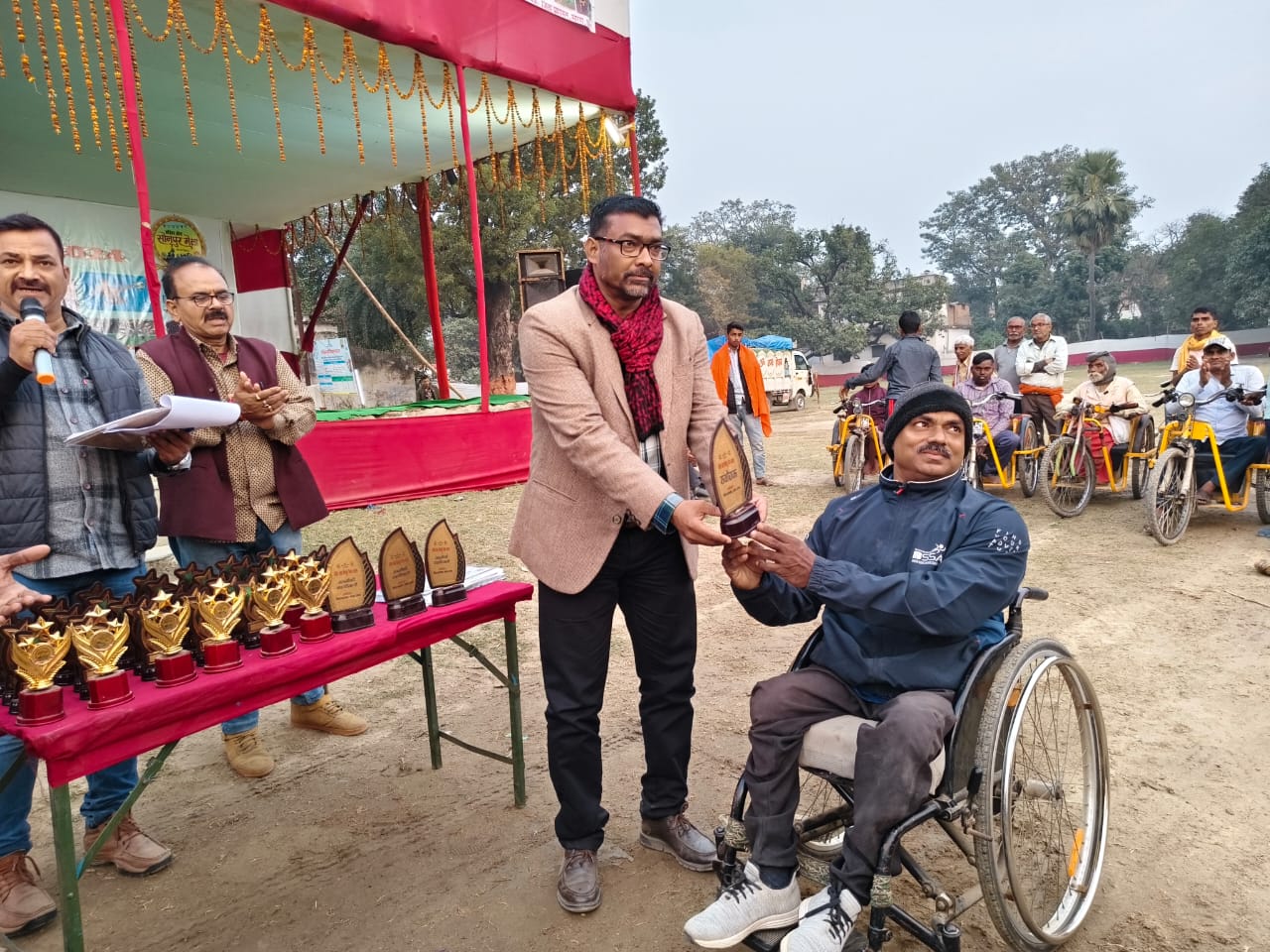 दिव्यांग एथलेटिक्स प्रतियोगिता का हुआआयोजनl
