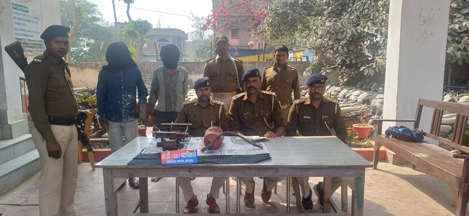 अवतारनगर थानान्तर्गत हुए हत्या कांड का महज 08 घंटे के अंदर सफल उद्भेदन कर 02 अभियुक्त गिरफ्तार।