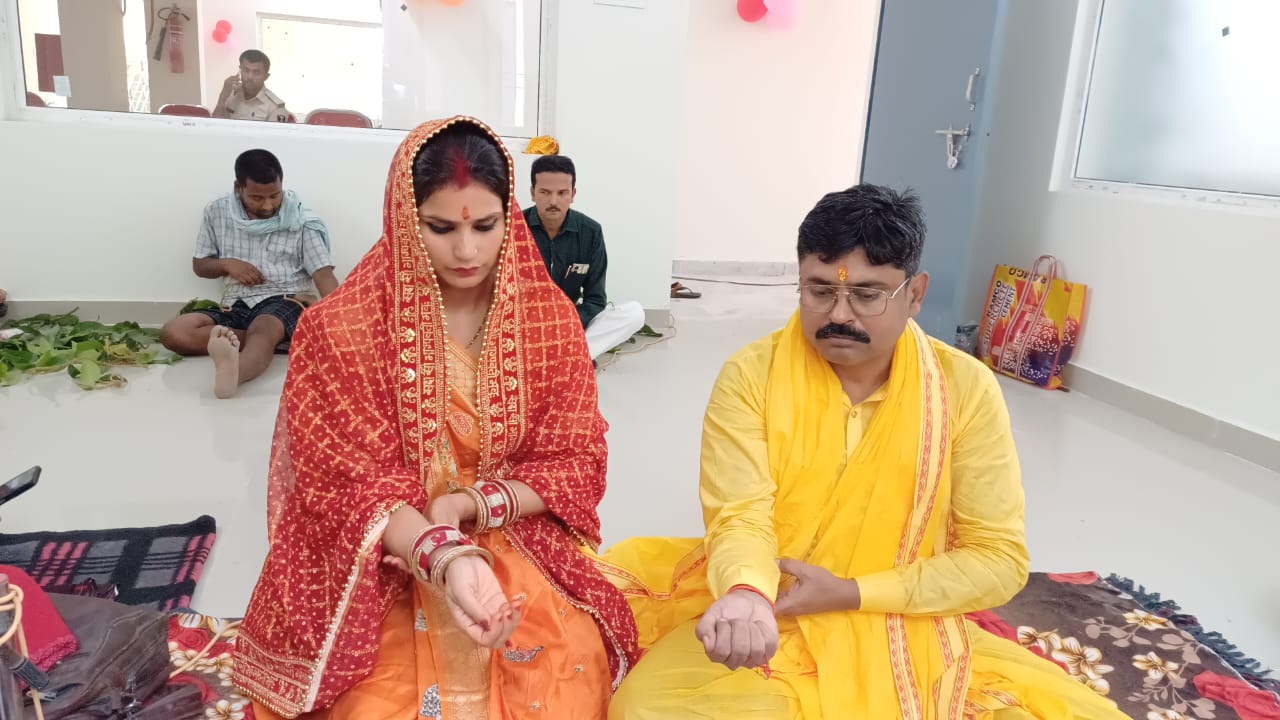 सारण एसएसपी ने मशरक थाना परिसर में नये थाना भवन का किया उद्घाटन।